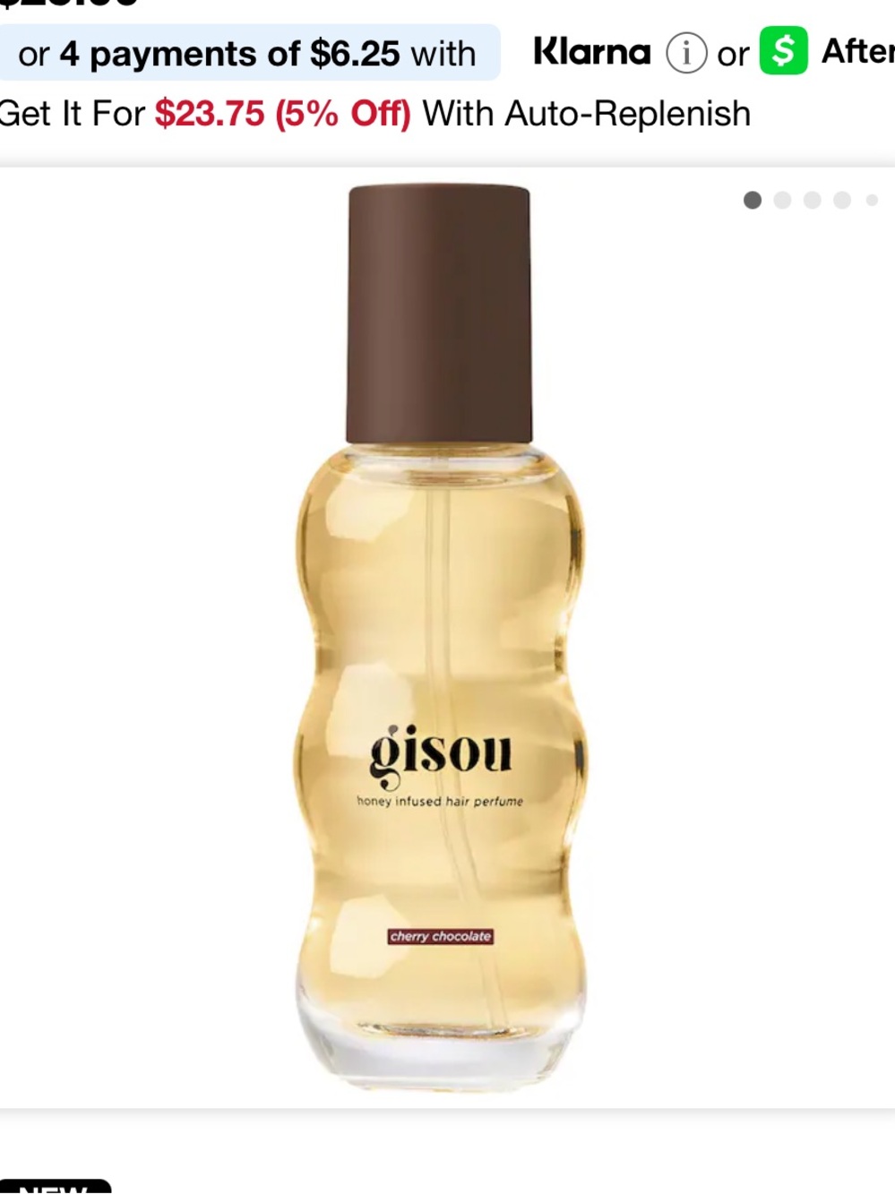 Gisou - NIB Mini Cherry Chocolate Honey Infused Hair Perfume